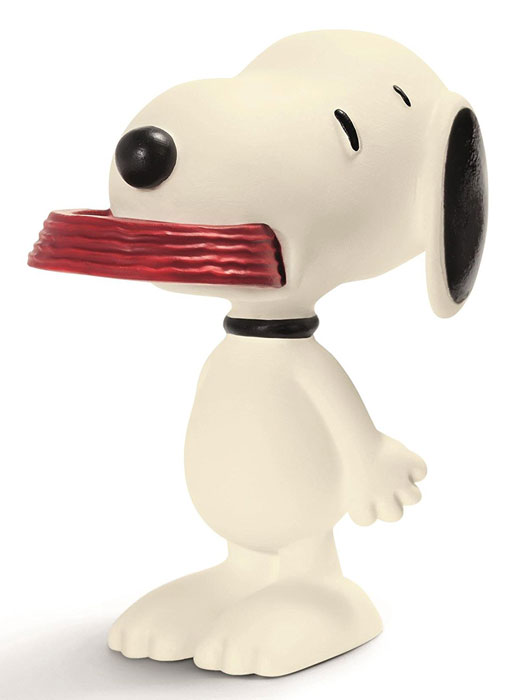 Schleich Фигурка Снупи с тарелкой22002 Schleich Фигурка Снупи с тарелкой22002Очаровательная фигурка Снупи с тарелкой от знаменитого немецкого производителя Schleich придется по душе вашему ребенку! Внешность песика Снупи приведена в соответствие с внешностью этого персонажа в комиксах. Снупи проголодался и думает, где же тот ребенок, который все время приносит ему еду. Возможно, следует напомнить хозяину, что уже время обеда! Новые фигурки животных и вымышленных персонажей от Schleich обязательно порадуют всех любителей знаменитого мультфильма и разнообразят игру вашего ребенка. Прекрасно выполненные фигурки Шляйх отличаются высочайшим качеством игрушек ручной работы. Каждая фигурка разработана с учетом исследований в области педагогики и производится как настоящее произведение для маленьких детских ручек. Сюжетно-ролевые игры с фигурками развивают фантазию и воображение ребенка. Размер фигурки: 4,57х2,54х4,57 см