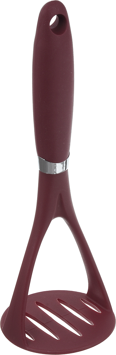 Пресс для картофеля Calve Premium Quality, цвет: бордовый, длина 24 смCL-1359_бордовый Пресс для картофеля Calve Premium Quality, цвет: бордовый, длина 24 смCL-1359_бордовыйПресс для картофеля Calve выполнен из высококачественного нейлона. Изделие безопасно для посуды с антипригарным и керамическим покрытием. Эргономичная прорезиненная рукоятка обеспечивает надежный и удобный хват. Пресс имеет на конце ручки отверстие для подвешивания в удобном для вас месте на кухне. С таким кухонным аксессуаром вы сможете измельчить картофель, не прилагая к этому много усилий. Общая длина пресса: 24 см. Диаметр рабочей поверхности: 8,2 см.