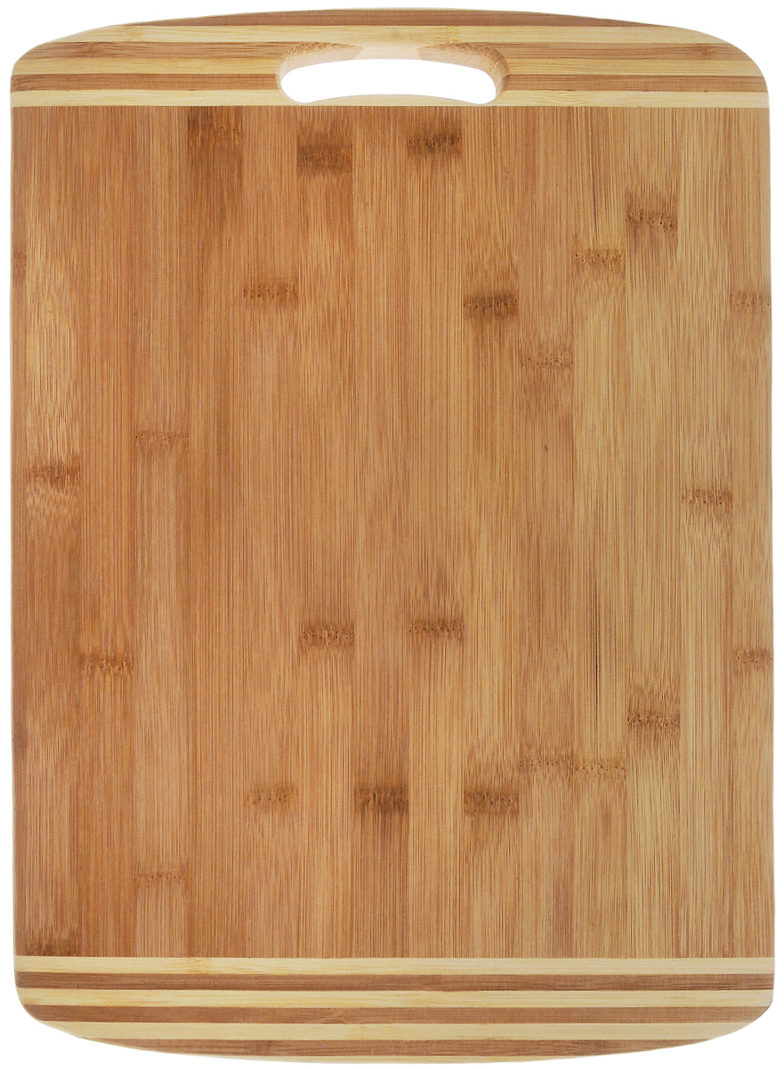 Доска разделочная Termico, с ручкой, 39 x 30 x 1,8 см220733 Доска разделочная Termico, с ручкой, 39 x 30 x 1,8 см220733Разделочная доска Termico выполнена из 100% натурального бамбука. Прочная, долговечная доска не боится воды и не впитывает запахи. Доска подходит для любых продуктов, при резке не тупит ножи, она удобна в использовании и не требует особого ухода. Такая доска понравится любой хозяйке и будет отличной помощницей на кухне.