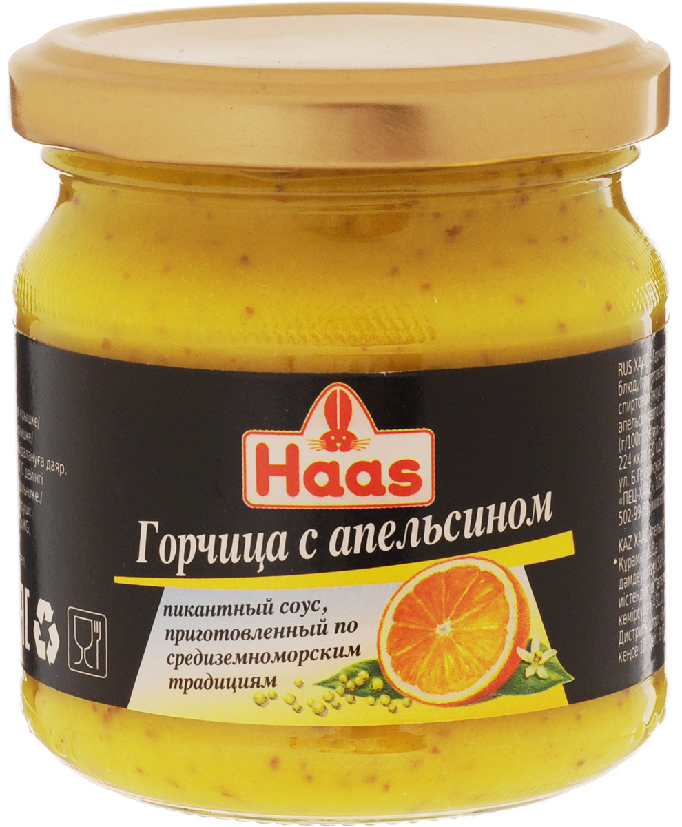 Haas горчица с апельсином, 210 г52135 Haas горчица с апельсином, 210 г52135Горчица с апельсином приготовлена с любовью специально для вас по старинным средиземноморским рецептам. Наслаждайтесь этой пряной горчицей с фруктовыми нотками с птицей, рыбой, продуктами, приготовленными на гриле. Прекрасная заправка для салатов. Уважаемые клиенты! Обращаем ваше внимание, что полный перечень состава продукта представлен на дополнительном изображении.