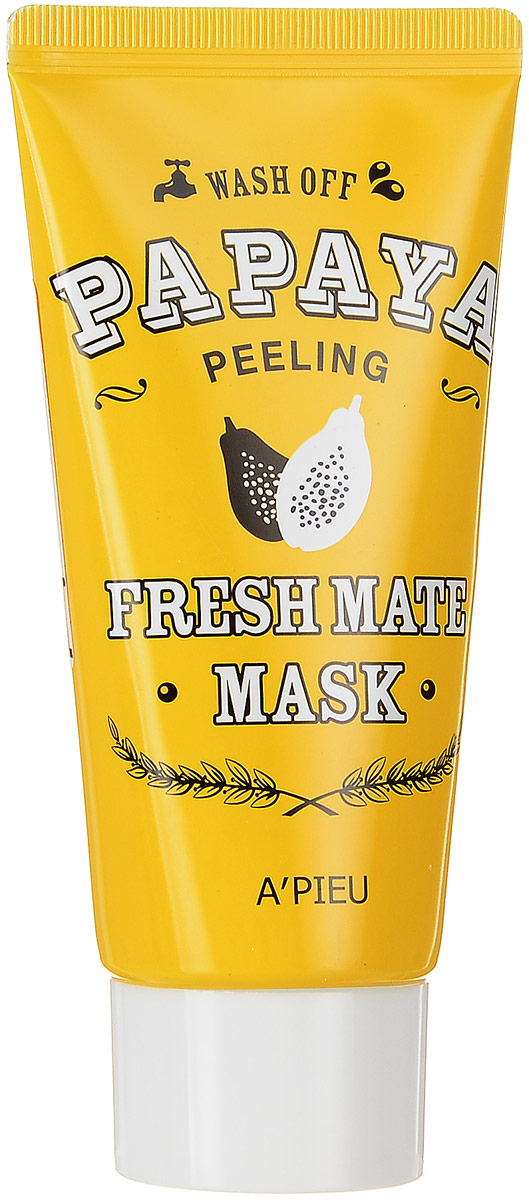 APieu Fresh Mate Маска-пиллинг с экстрактом папайи, 50 млУТ-00000216 APieu Fresh Mate Маска-пиллинг с экстрактом папайи, 50 млУТ-00000216Маска-пилинг с папайей эффективно и мягко очистит кожу от омертвевших клеток эпидермиса, устранит тусклый цвет лица, подарит яркость и сияние уставшей коже. Маска эффективно отшелушивает ороговевшие клетки, питает кожу и способствует ее обновлению. Обладает мощными питательными и увлажняющими свойствами, повышает эластичность и упругость кожи.