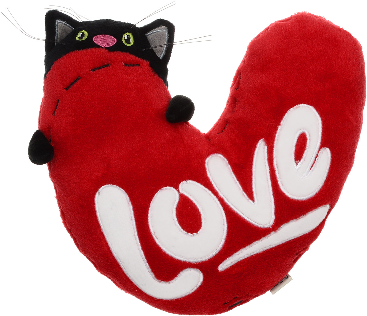 Gulliver Мягкая игрушка Кот с сердцем 23 см40-DN16-0145 Gulliver Мягкая игрушка Кот с сердцем 23 см40-DN16-0145Мягкая игрушка Gulliver Кот с сердцем - забавная игрушка, выполненная в виде кота с сердцем, может стать не только подарком или сувениром, но и подушкой. Выполнена из мягкого и приятного на ощупь текстиля игрушка набита упругим наполнителем, поэтому ее будет очень приятно обнимать. Черный котик с зелеными глазами держит в лапках огромное красное сердце с надписью Love - такая мягкая игрушка придется по душе не только детям, но и взрослым.