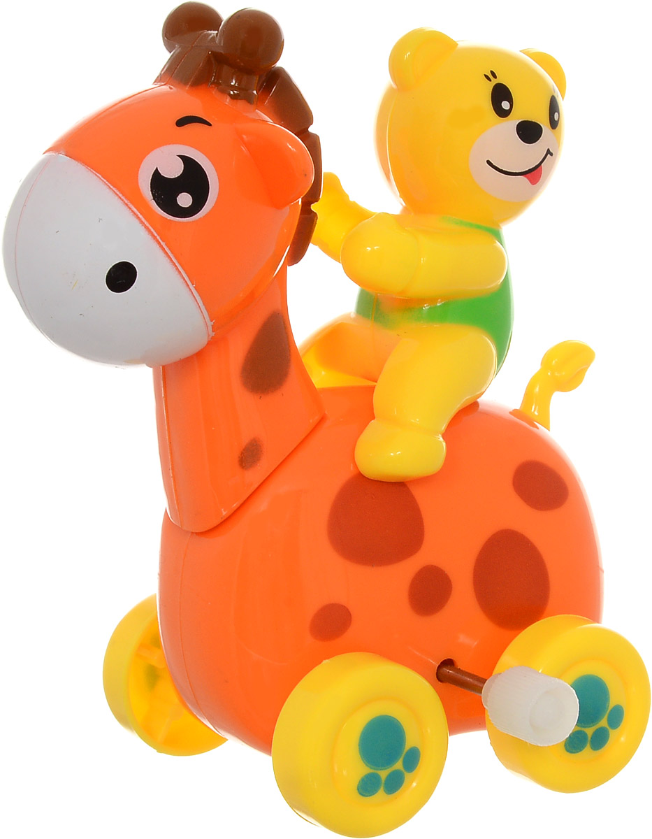 Huile Toys Заводная игрушка Жираф с медведем559_оранжевый, желтый Huile Toys Заводная игрушка Жираф с медведем559_оранжевый, желтыйЗаводная игрушка Huile Toys Жираф с медведем привлечет внимание вашего малыша и не позволит ему скучать! Игрушка выполнена из безопасного материала с использованием пищевых красителей, имеет заводной механизм. Для запуска игрушки поверните заводной ключ по часовой стрелке до упора. Заводная игрушка поможет ребенку в развитии воображения, мелкой моторики рук, концентрации внимания и цветового восприятия.