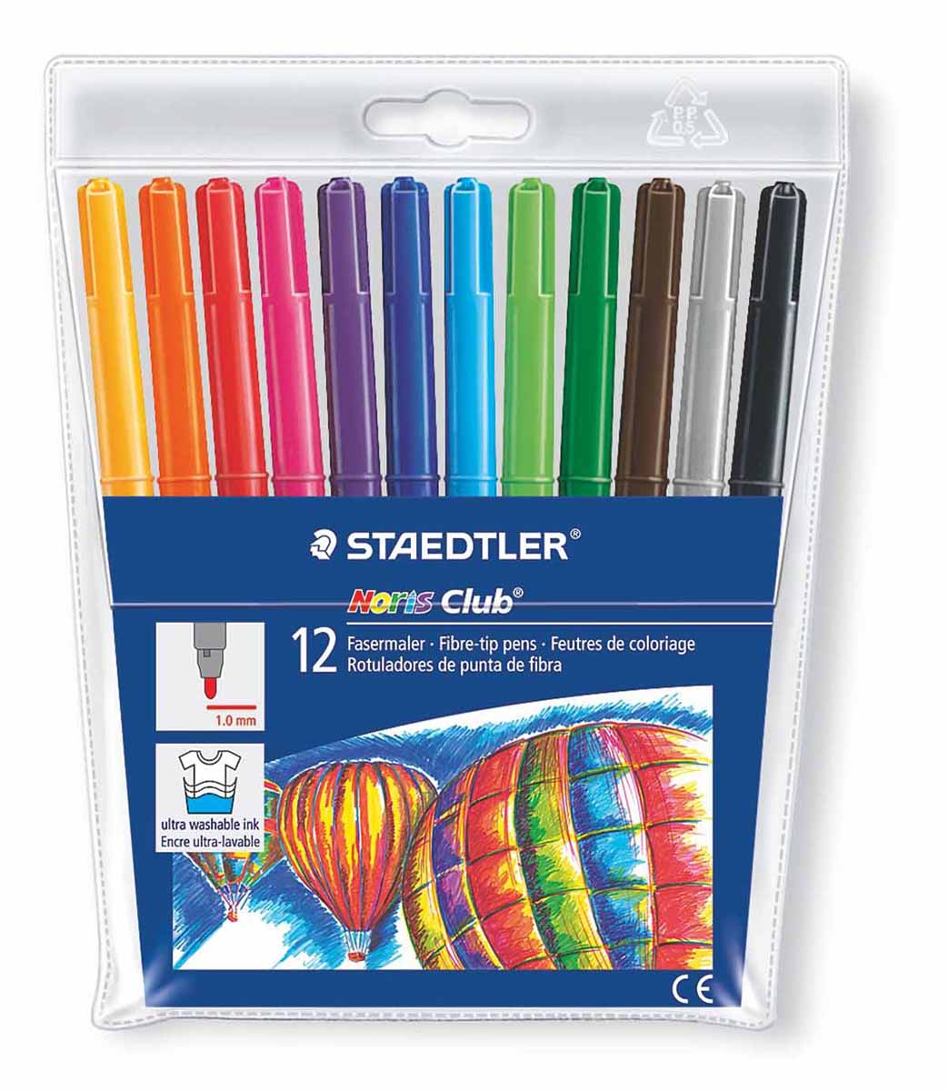 Staedtler Набор фломастеров Noris Club 12 цветов325WP12 Staedtler Набор фломастеров Noris Club 12 цветов325WP12Набор Staedtler Noris Club предназначен для маленьких и любознательных малышей. Он включает в себя 12 уникальных разноцветных фломастеров. Грифель каждого изделия снабжен устойчивым к сильному нажатию пишущим узлом. Рисование развивает усидчивость, фантазию, образное восприятие и логическое мышление. Кроме того, у ребенка тренируется зрительная координация и мелкая моторика рук. Толщина линии 1 мм.