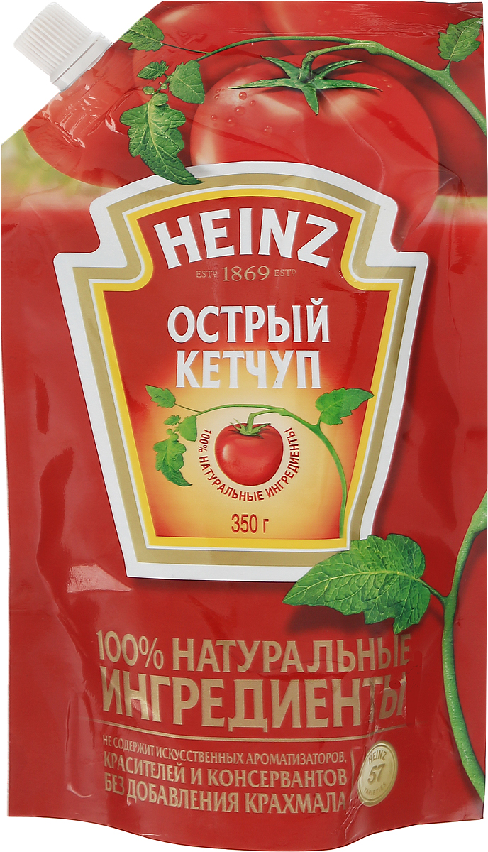 Heinz кетчуп Острый, 350 г79000187 Heinz кетчуп Острый, 350 г79000187Острый кетчуп Heinz приготовлен с добавлением разнообразных специй, придающих блюдам изысканный вкус. Необыкновенно вкусный кетчуп умеренной остроты. Традиционный рецепт уже 140 лет радует потребителя классическим вкусом кетчупа с густой консистенцией, разбавленный ароматом гвоздики и других пряных специй. Уважаемые клиенты! Обращаем ваше внимание, что полный перечень состава продукта представлен на дополнительном изображении.