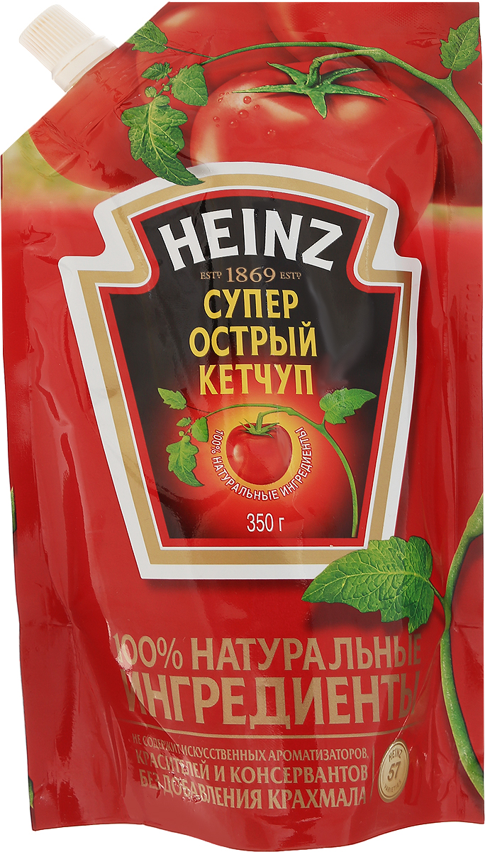 Heinz кетчуп Супер Острый, 350 г79000233 Heinz кетчуп Супер Острый, 350 г79000233Классический вкус кетчупа Heinz с добавлением кайенского перца и халапеньо. Жгуче-острый! Самый острый из кетчупов Heinz. Традиционный рецепт уже 140 лет радует потребителя классическим вкусом кетчупа с густой консистенцией, разбавленный ароматом гвоздики и других пряных специй. Уважаемые клиенты! Обращаем ваше внимание, что полный перечень состава продукта представлен на дополнительном изображении.