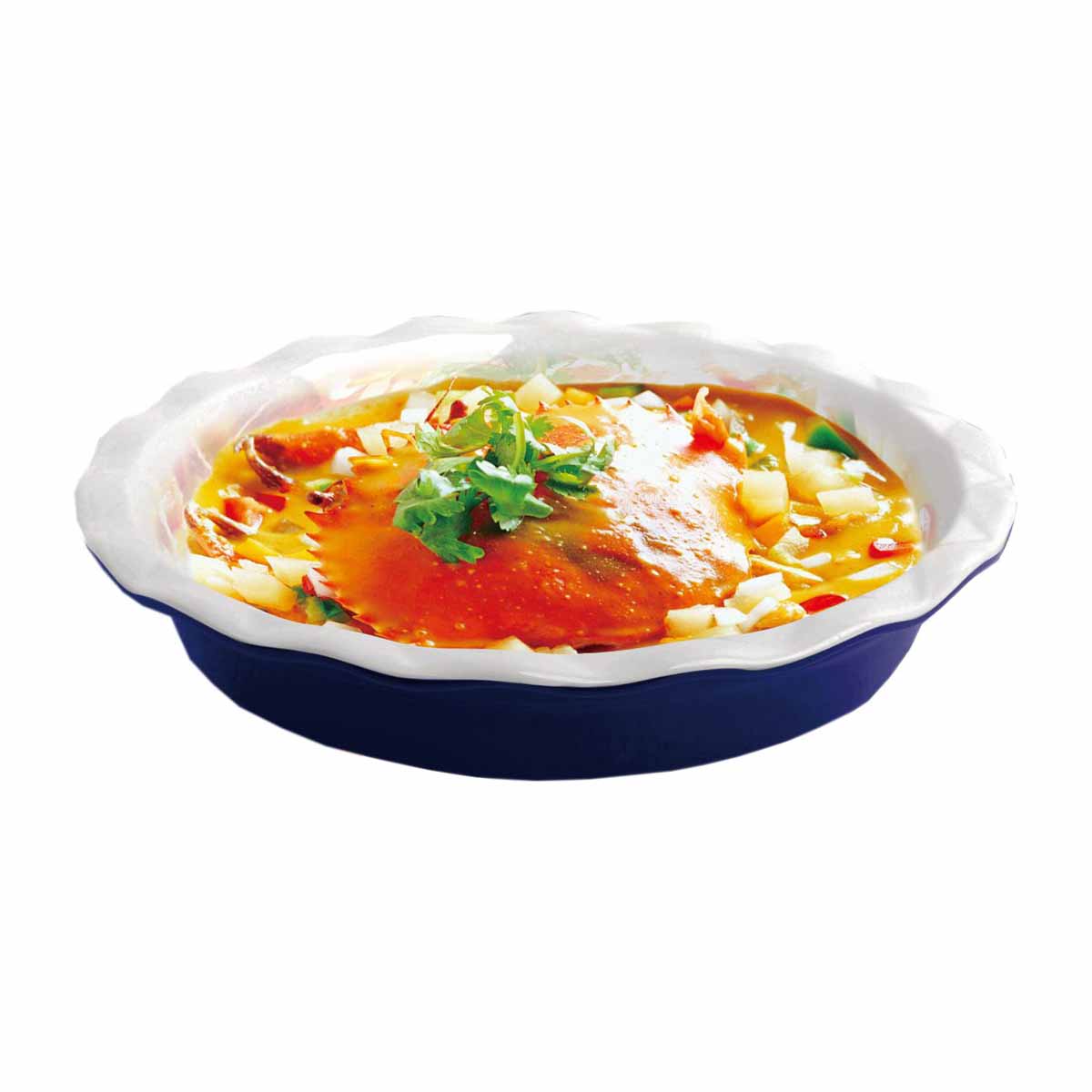 Форма для выпечки Bohmann, круглая, 28,5 х 5,3 см6413BH Форма для выпечки Bohmann, круглая, 28,5 х 5,3 см6413BHБлюдо для выпекания из керамики. Нагрев до температуры 220С . Размер: 28,5 х28,5 х 5,3см