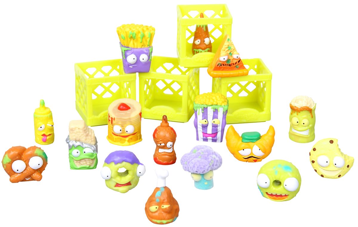 Grossery Gang Игровой набор Для завтрака69079 Grossery Gang Игровой набор Для завтрака69079Для настоящих коллекционеров! 1 x Коробка из под хлопьев 6 x эксклюзивных фигурок 10 x обычных фигурок 4 x ящика 1 x листовка