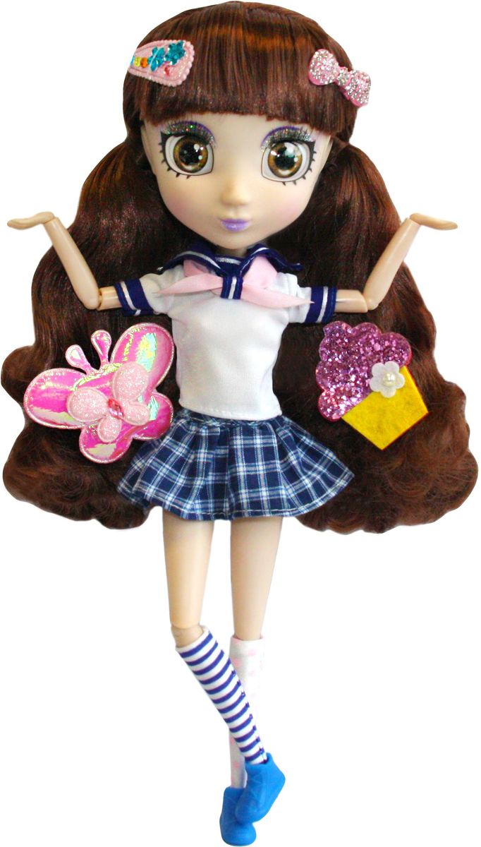 Shibajuku Girls Кукла НамикаHUN2161 Shibajuku Girls Кукла НамикаHUN2161Это не обычные Fashion Dolls – это Shibajuku Girls! Они лучше, чем все существующие куклы! Они выше! Они моднее! У них живые, реалистичные глаза. У них крутые аксессуары и заколки, которые могут носить и девочки! Намика, ее страсть - это наука! Она любит асрономию и звезды. Когда она вырастет, хочет посвятить свою жизнь исследованиям! Кукла одета в белуо-синюю футболку и короткую клетчатую юбку, на ногах у нее - длинные гольфы в полосочку и аккуратные ботиночки.