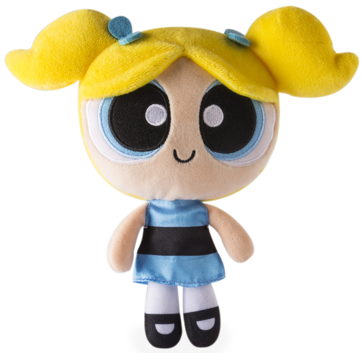 Powerpuff Girls Мягкая кукла Пузырек22306_Пузырек Powerpuff Girls Мягкая кукла Пузырек22306_ПузырекМягкие куклы Powerpuff Girls - это любимые героини мультфильма Суперкрошки. В основе сюжета этого анимационного мультфильма - приключения крутых девчонок, ставших результатом неудачного опыта профессора Утония, мечтавшего создать идеальную девочку. В процессе смешивания различных ингредиентов в смесь попало неизвестное химическое вещество - в итоге на свет появились необычные девочки, обладающие сверхспособностями, которых назвали Суперкрошками. С тех пор невероятные способности помогают девочкам бороться с силами зла, защищая свой город Таунсвилль. Добрая и жизнерадостная, белокурая девочка по имени Пузырек знает много языков, а ее основная суперспособность - это умение разговаривать с животными. Главный враг суперкрошек - обезьяна-мутант с большим мозгом Моджо Джоджо, мечтающий захватить мир. Помешайте этому злодею вместе с крошками из Таунсвилля! Специальные гранулы, используемые при набивке мягкой куклы, способствуют развитию мелкой моторики рук малыша.