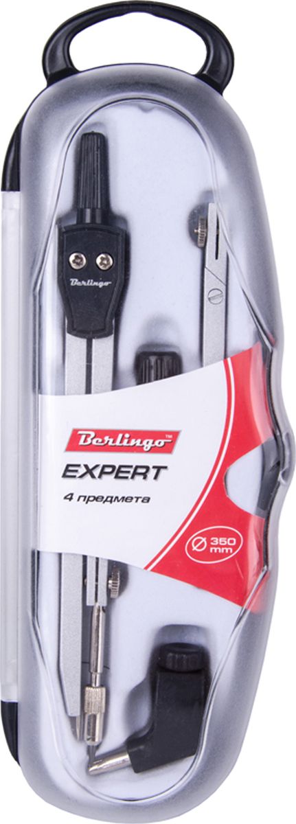 Berlingo Готовальня Expert 4 предметаDS_00404 Berlingo Готовальня Expert 4 предметаDS_00404Готовальня Berlingo Expert представляет собой набор из 4 предметов: циркуль, сменный грифель, универсальный держатель, удлинитель. Набор предназначен для чертежно-графических работ.