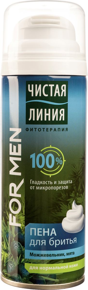 Чистая Линия Фитотерапия for Men Пена для бритья Для нормальной кожи 200 мл1106080221 Чистая Линия Фитотерапия for Men Пена для бритья Для нормальной кожи 200 мл1106080221Пена для бритья защищает и ухаживает. Новая формула предотвращает сухость и стянутость кожи. Мягко ухаживает за кожей и улучшает ее состояние.