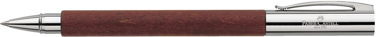 Faber-Castell Ручка роллер Ambition Birnbaum148111 Faber-Castell Ручка роллер Ambition Birnbaum148111Роллер высшего качества корпус изготовлен из грушевого дерева оба конца из хромированного шлифованного металла упругий клип черный стержень с быстросохнущими чернилами индивидуальная подарочная упаковка