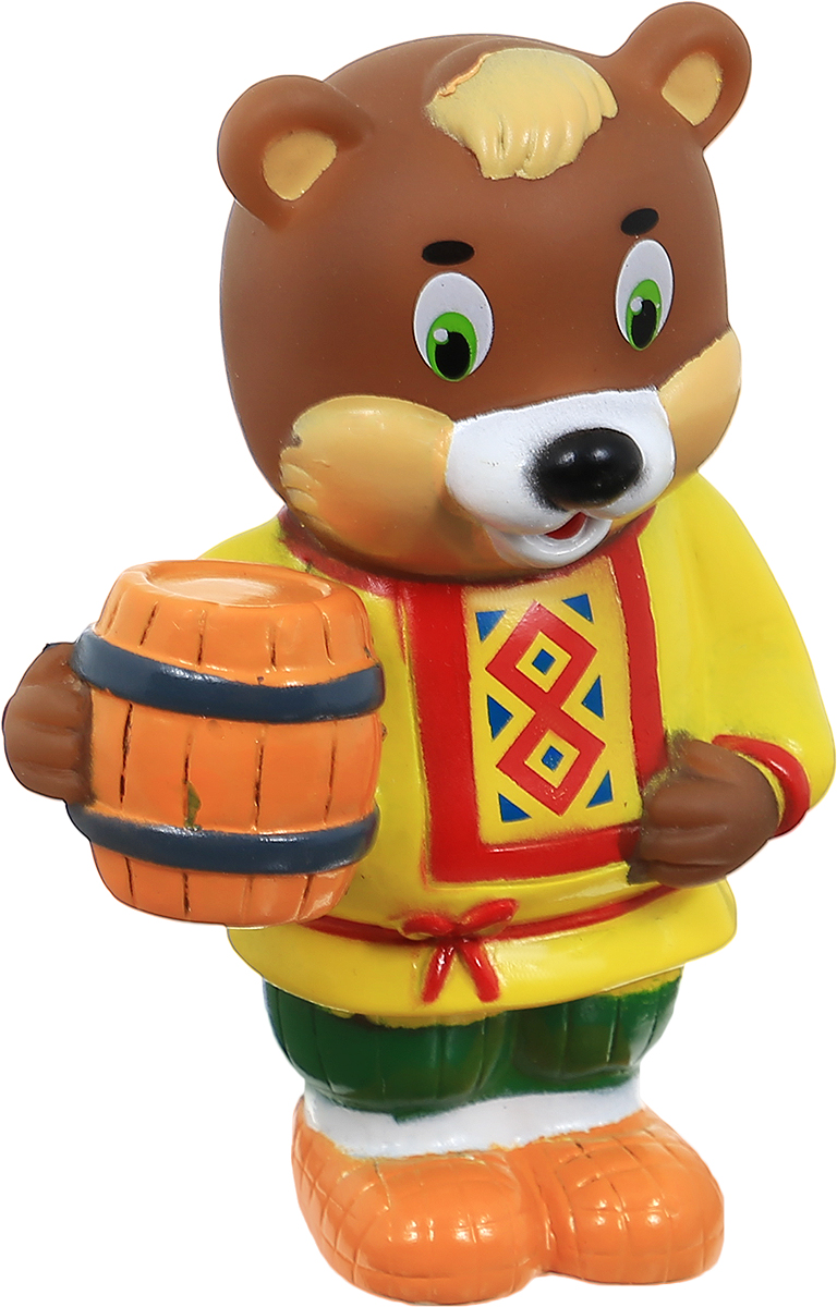 Играем вместе Игрушка для ванной Медведь с бочонком39R-40R-41R-42R-43R_Медведь Играем вместе Игрушка для ванной Медведь с бочонком39R-40R-41R-42R-43R_МедведьИгрушка для ванной Играем вместе Медведь с бочонком способна занять малыша на все время купания. Она изготовлена из высококачественных и безопасных материалов. Игрушка выполнена в виде веселого медвежонка, одетого в русский народный костюм. Такая игрушка, несомненно, принесет вашему малышу море позитива, а обычное купание превратит в веселую игру. Игрушка пищит и брызгается водой. С такой игрушкой ребенок может развивать мелкую моторику рук, концентрацию внимания и воображение.