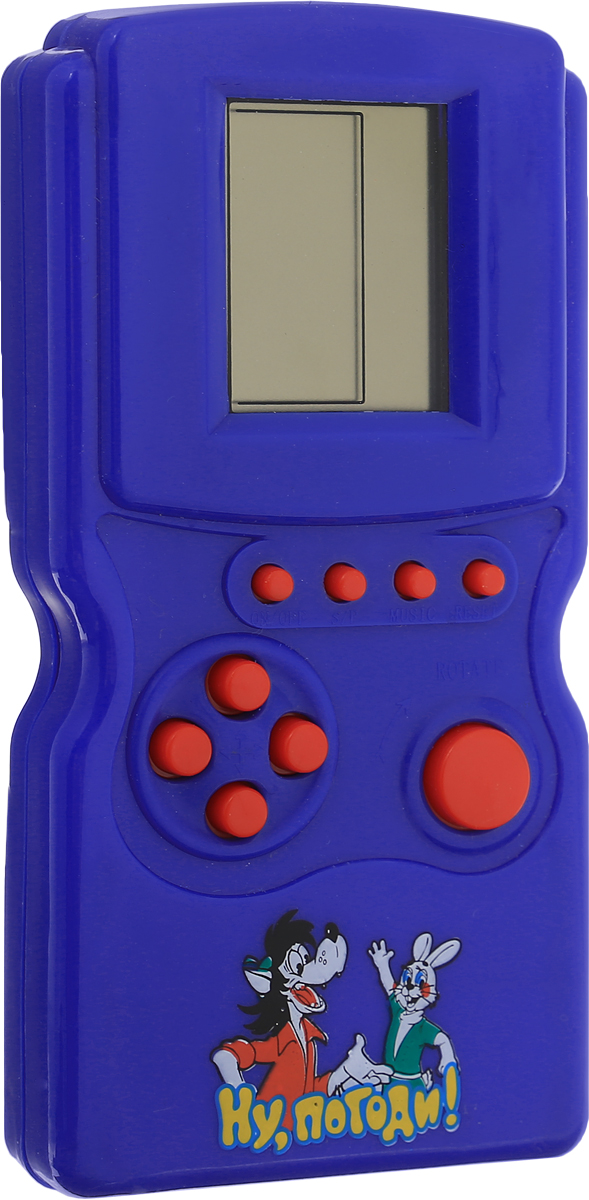 Играем вместе Тетрис Ну, погоди! 12 в 1 цвет синийA695-H05009-R_синий Играем вместе Тетрис Ну, погоди! 12 в 1 цвет синийA695-H05009-R_синийКаждый ребенок знаком с игрой Тетрис, а теперь он сможет носить любимую игру везде с собой! В электронном тетрисе десятки уровней сложности, которые захватят интерес малыша надолго. А ускоряющиеся падающие детали помогут ребенку развить внимание и реакцию. Необходимо купить 2 батарейки напряжением 1,5V типа АА (не входят в комплект).