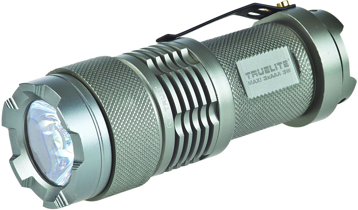 Фонарь ручной True Utility TrueLite MidiТU101 Фонарь ручной True Utility TrueLite MidiТU101Высокопроизводительный фонарь с яркостью до 70 люмен. Инновационная линза была разработана специально для установки на источник света от светодиода. Фонари линейки TrueLite® отличаются мощным светодиодным лучом, отражателем высокой чистоты и управлением питания для регулировки яркости. Включение/выключение производится посредством поворота корпуса. Размеры: 97х 28 х 28 мм. Яркость до 70 люмен. Мощность: 1 Вт. Время работы до 2,5 часов. Источник питания 1 батарея тип АА(в комплект не входят)