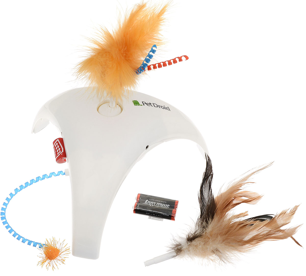 Игрушка для кошек GiGwi Feather Spinner, интерактивная75312 Игрушка для кошек GiGwi Feather Spinner, интерактивная75312Игрушка для кошек GiGwi Feather Spinner станет незаменимым интерактивным развлечением для любой кошки, развивая и поддерживая ее природный охотничий инстинкт. Игрушка состоит из пластикового корпуса и трех насадок с перьями. Игрушка снабжена 3 датчиками движения, которые активируют саму игрушку при подходе к ней кошки. В комплект входят сменные насадки и две батарейки типа АА.