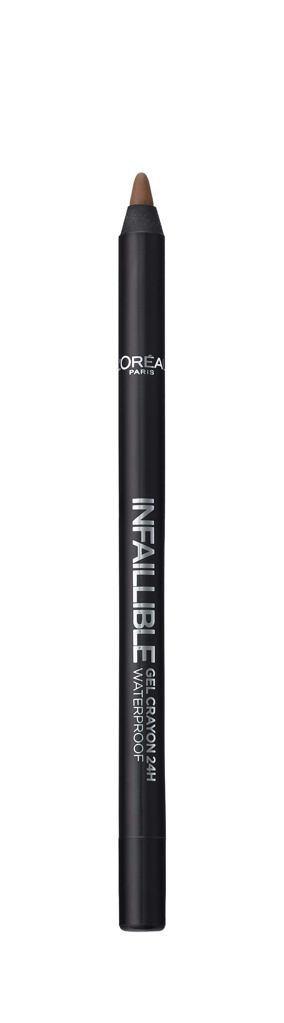LOreal Paris Стойкий гелевый карандаш для глаз Infaillible, Оттенок 3, Без ума от карихA8995000 LOreal Paris Стойкий гелевый карандаш для глаз Infaillible, Оттенок 3, Без ума от карихA8995000Насыщенные пигменты и гелевая основа карандаша способствуют точному нанесению и устойчивому водостойкому результату на 24 часа. Множество оттенков – от базовых до самых ярких – для разнообразных вариантов макияжа.