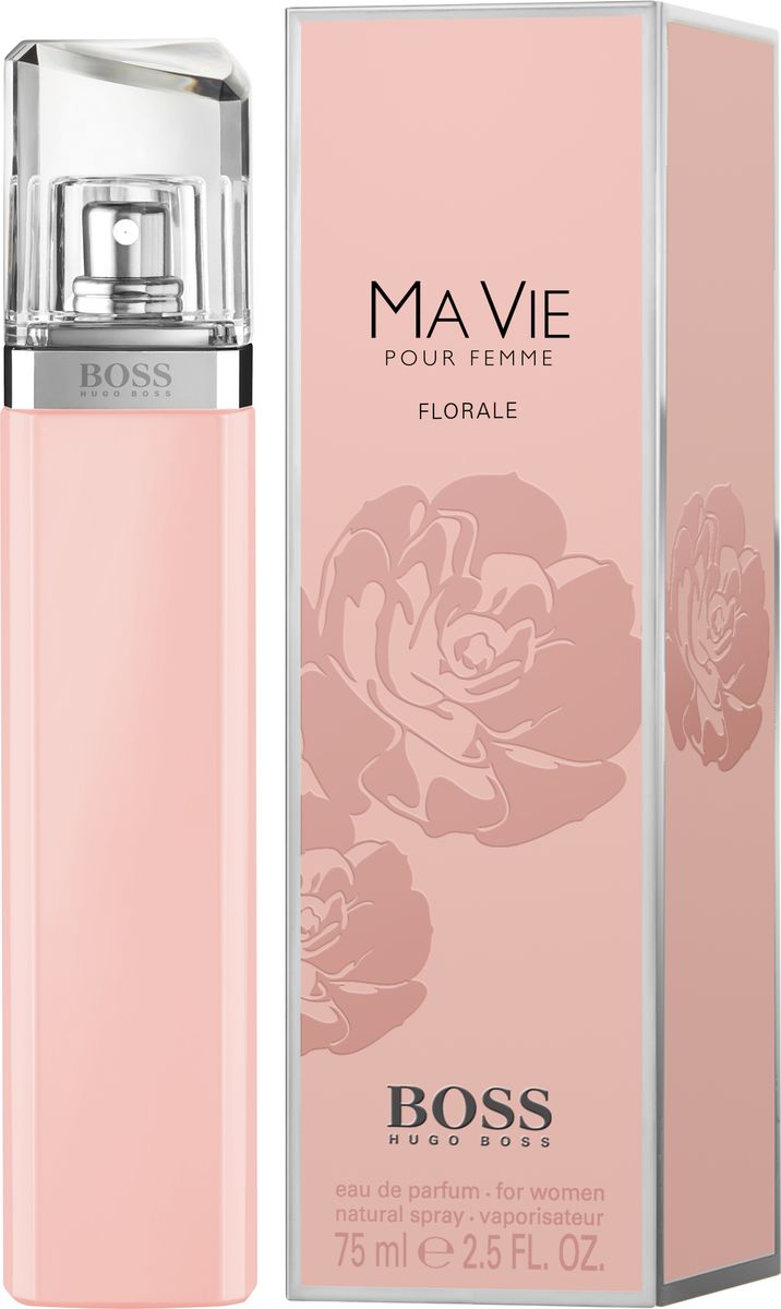 Hugo Boss Ma Vie Florale - Парфюмерная вода женская 75 мл8005610276335 Hugo Boss Ma Vie Florale - Парфюмерная вода женская 75 мл8005610276335Женственный цветочный аромат BOSS MA VIE FLORALE от BOSS Parfums «расцветает» в успешной линейке BOSS MA VIE. Композиция раскрывается аккордом цветущего кактуса, который подчеркивает внутреннюю силу женщины и ее независимый характер. Элегантность и естественность композиции придают сердечные ноты: жасмин самбак и абсолют розы. Нежный аккорд розовой фрезии и лепестков жасмина переплетается с нотой бутонов розы, тем самым создавая аромат свежего букета цветов. Яркое и гармоничное сочетание этих цветочных ингредиентов вдохновляют обладательницу аромата сделать паузу и насладиться мгновением.