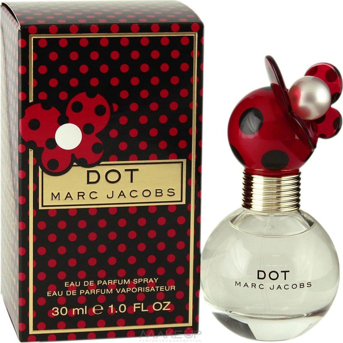 Marc Jacobs Dot Парфюмерная вода женская 30 мл58788968000 Marc Jacobs Dot Парфюмерная вода женская 30 мл58788968000DOT - пышный, соблазнительный, красочный, искрящийся, смелый и игривый. Композиция открывается насыщенным звучанием красных ягод, сочной питахайей и сладкой жимолостью. Нежный цветочный букет в сердце аромата играет пленительной мелодией жасмина, смешанной с возбуждающими нотами кокоса и цветками апельсина. Завершается аромат абсолютной гармонией женственности в исполнении сливочной ванили, терпкой древесины и чувственного мускуса. Верхняя нота: Жимолость, Красные ягоды и Питахайя. Средняя нота: Жасмин, Апельсиновый цвет и Кокос; ноты базы. Шлейф: Влажная древесина, Ваниль и Мускус. Жасмин, кокос и апельсин- смелое сочетание для аромата-мечтыDOT. Дневной и вечерний аромат.