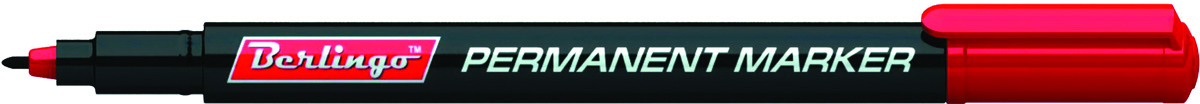 Berlingo Маркер перманентный цвет красный PM6322PM6322 Berlingo Маркер перманентный цвет красный PM6322PM6322Маркер Berlingo подходит для письма на любых поверхностях. Чернила на спиртовой основе. Плотный колпачок с клипом надежно предотвращает высыхание. Цвет колпачка соответствует цвету чернил. Маркер имеет закругленный пишущий узел и пулевидную форму наконечника. Ширина линии - 1 мм. Длина непрерывной линии - 5 мм.