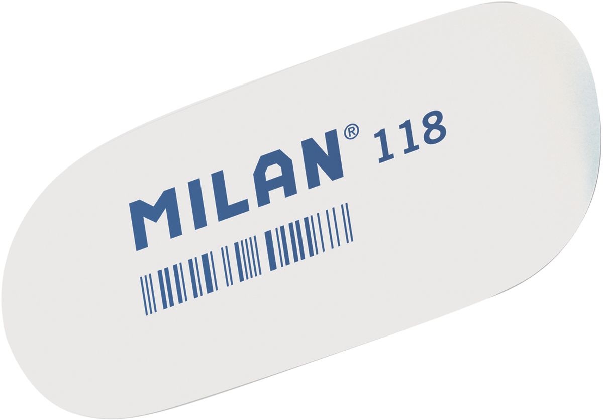Milan Ластик 118 цвет белыйCMM118 Milan Ластик 118 цвет белыйCMM118Ластик Milan овальной формы для точного стирания. Полумягкая текстура.