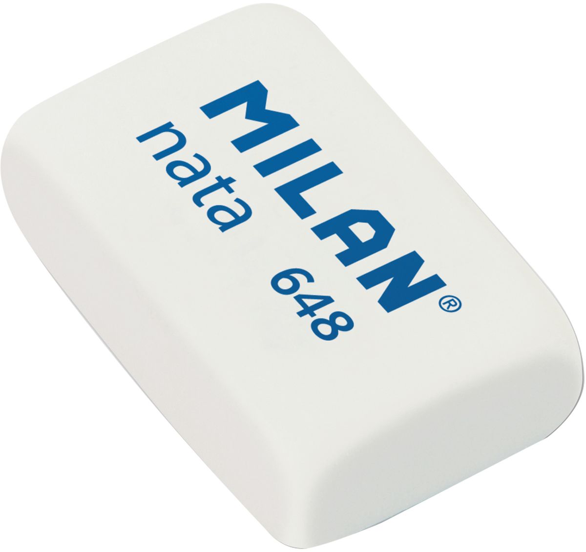 Milan Ластик Nata 648 прямоугольныйCPM648N Milan Ластик Nata 648 прямоугольныйCPM648NЛастик Milan Nata 648 производится с добавлением отбеливающих компонентов и обладает структурой средней жесткости. Все эти свойства гарантируют безупречную работу с любыми видами графита и цветных пигментов, а также бережное отношение к поверхности бумаги.