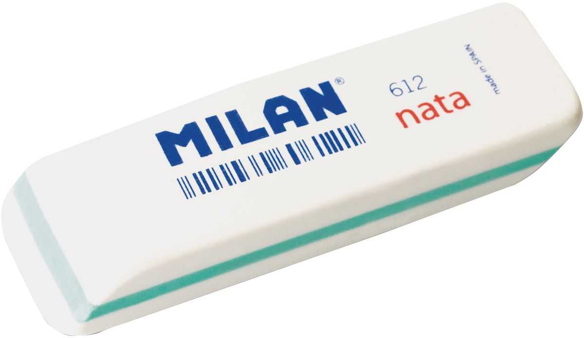 Milan Ластик Nata 612 скошенныйCPM612 Milan Ластик Nata 612 скошенныйCPM612Ластик Milan Nata 612 - это двухкомпонентный синтетический ластик с индивидуальным штрихкодом.