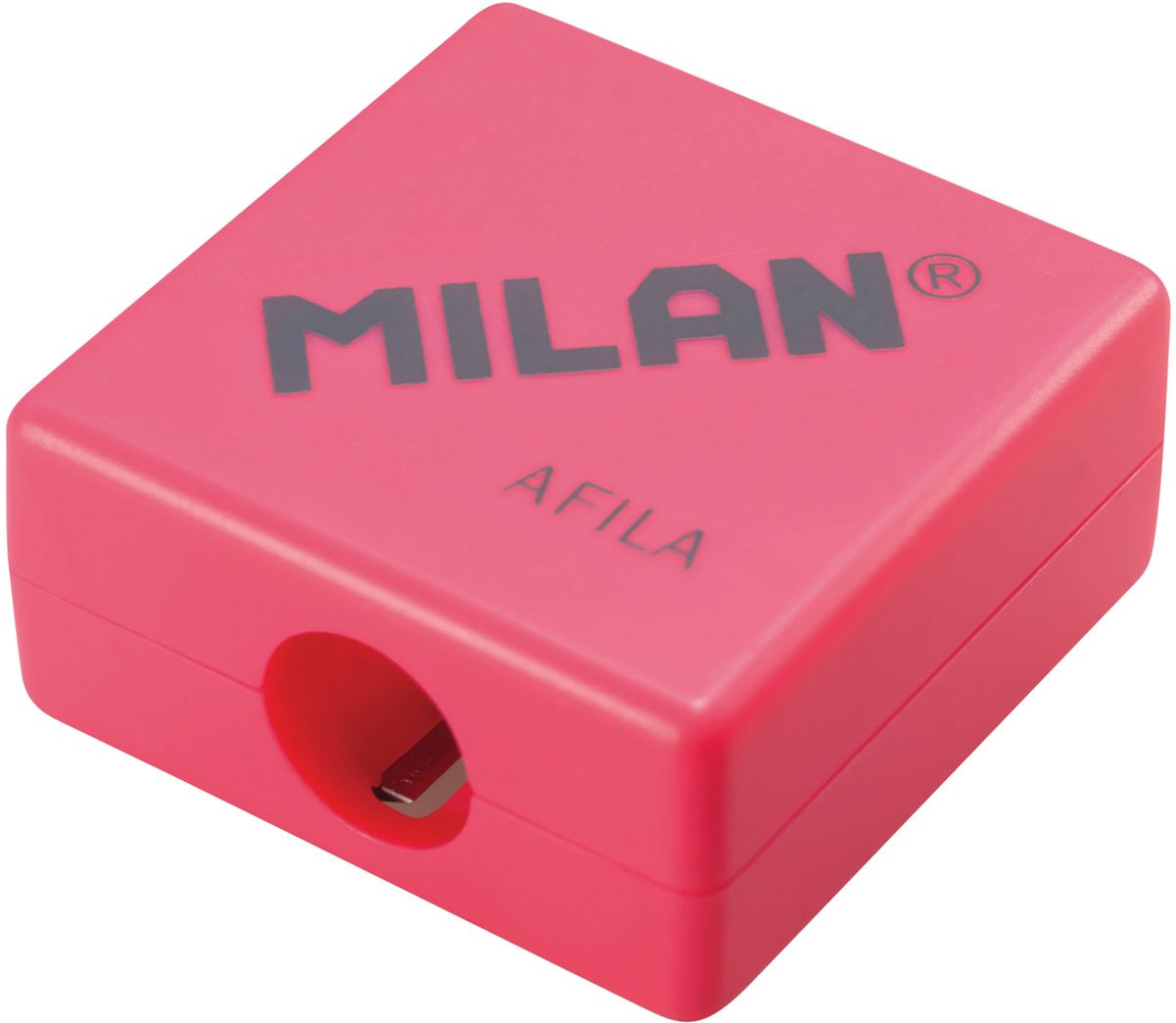 Milan Точилка Afila20140932 Milan Точилка Afila20140932Модель отличается остро заточенным лезвием и подходит для затачивания как цветных, так и чернографитных карандашей. 1 отверстие. Точилки имеют геометрическую форму (объемный прямоугольник) и предлагаются в дисплее: 32 точилки, 4 цвета. Цвета: синий, светло-зеленый, оранжевый, белый. Идеальный вариант для школы и офиса. Точилки Afi la привлекут внимание покупателей и украсят витрину любого хорошего магазина.