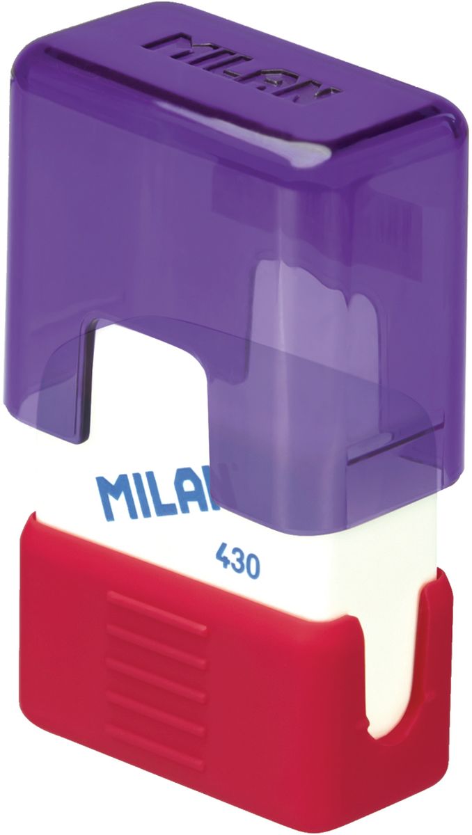 Milan Ластик School 430 прямоугольныйCMMS430 Milan Ластик School 430 прямоугольныйCMMS430Ластик Milan School 430 подходит для удаления штрихов от большинства графитовых карандашей на всех видах поверхностей. Ластик изготовлен из мягкого синтетического каучука. С пластиковым держателем в эргономичном компактном корпусе.
