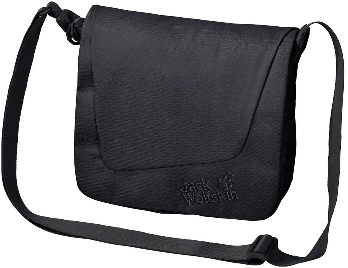 Сумка женская Jack Wolfskin Rosebery, цвет: черный. 2003692-60002003692-6000 Сумка женская Jack Wolfskin Rosebery, цвет: черный. 2003692-60002003692-6000Небольшая сумка через плечо выполнена из полиэстера. Основное отделение с внутренним карманом на молнии и маленькими кармашками, переднее отделение на застежке-липучке с карабином для ключей, накладной карман для мобильного телефона, кармашки и петли для мелочей. Плечевой ремень с регулируемой длиной.