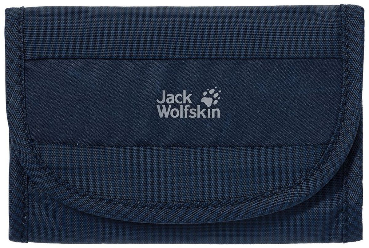 Кошелек Jack Wolfskin Cashbag Wallet Rfid, цвет: темно-синий. 8002281-10108002281-1010 Кошелек Jack Wolfskin Cashbag Wallet Rfid, цвет: темно-синий. 8002281-10108002281-1010Складной кошелек на липучке с защитой от нежелательного считывания. Безопасное хранение данных. Многочисленные отделения.