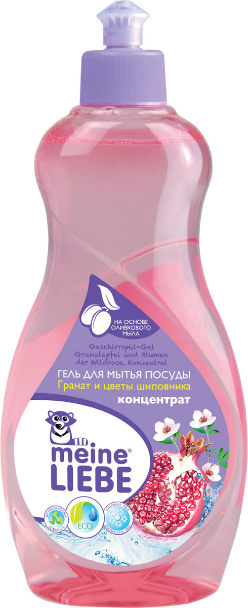 Гель для мытья посуды Meine Liebe, концентрат, с ароматом граната и цветов шиповника, 500 млml32203 Гель для мытья посуды Meine Liebe, концентрат, с ароматом граната и цветов шиповника, 500 млml32203Густой концентрированный гель Meine Liebe предназначен для мытья посуды. Он результативно удаляет въевшиеся жирные и засохшие загрязнения, придает ослепительный блеск. Гель эффективно растворяется как в горячей, так и в холодной воде. Полностью смывается с посуды, не оставляя следов средства и лишних запахов. Обладает приятным ароматом граната и цветов шиповника. Гель для мытья посуды Meine Liebe обеспечивает мягкое и деликатное действие на кожу рук. Не содержит фосфатов, хлора, формальдегидов, растворителей. Состав: деминерализованная вода, 5-15% анионные ПАВ, 5-15% неионогенные ПАВ, 5-15% амфотерные ПАВ, краситель, отдушка, консервант. Товар сертифицирован. Уважаемые клиенты! Обращаем ваше внимание на возможные изменения в дизайне упаковки. Качественные характеристики товара остаются неизменными. Поставка осуществляется в зависимости от наличия на складе.