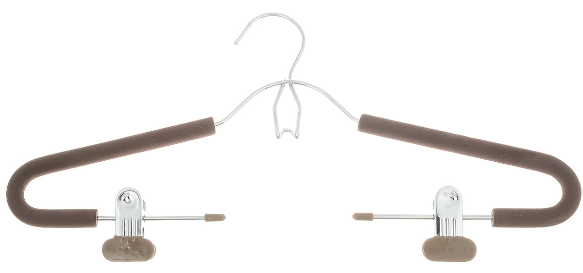 Вешалка для костюма Attribute Hanger Eva, с клипсами, цвет: кофейный, длина 42 смAHM171 Вешалка для костюма Attribute Hanger Eva, с клипсами, цвет: кофейный, длина 42 смAHM171Вешалка для костюма Attribute Hanger Eva выполнена из металла, обтянутого поролоном. Зажимы имеют специальные накладки, чтобы не повредить ткань. Вешалка оснащена дополнительным металлическим крючком и клипсами. Длина вешалки: 42 см.