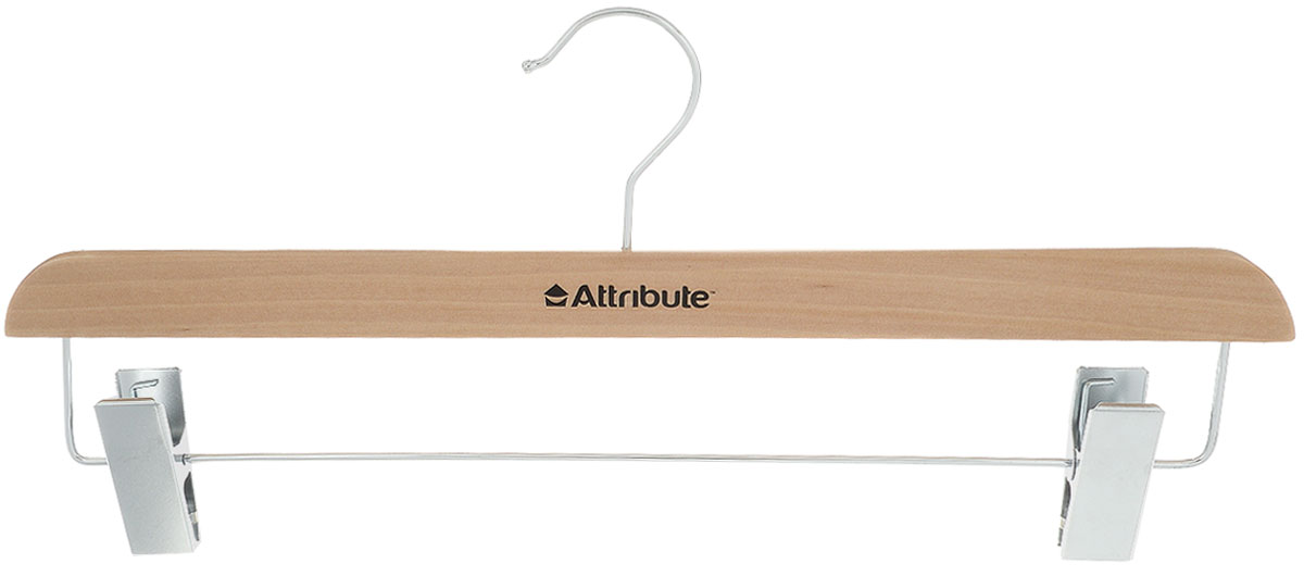 Вешалка для юбок Attribute Hanger Classic, с клипсами, цвет: бежевый, длина 38 смAHN611 Вешалка для юбок Attribute Hanger Classic, с клипсами, цвет: бежевый, длина 38 смAHN611Вешалка Attribute Hanger Classic изготовлена из дерева и металла, снабжена клипсами для юбок. Клипсы имеют специальные пластиковые вставки, чтобы не повредить ткань. Вешалка - это незаменимый аксессуар для того, чтобы ваша одежда всегда оставалась в хорошем состоянии. Длина вешалки: 38 см.