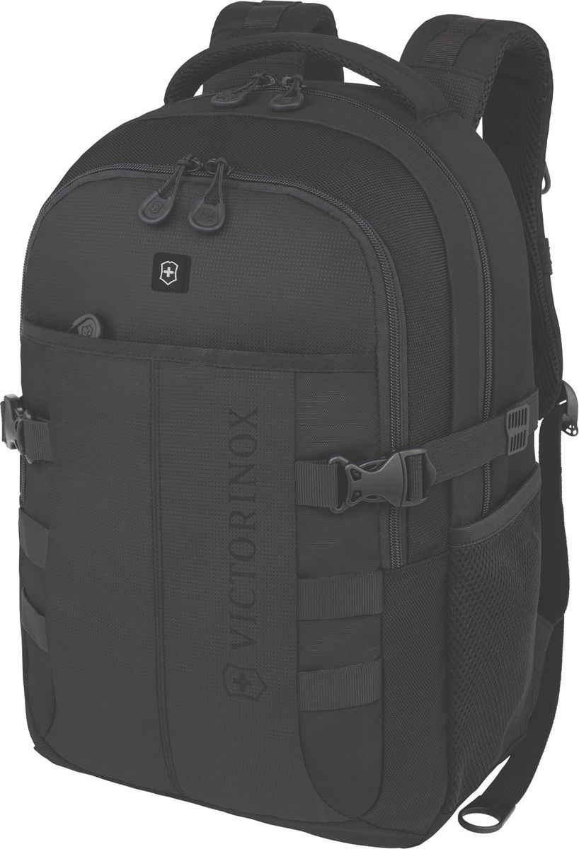 Рюкзак городской Victorinox VX Sport Cadet, цвет: голубой, 20 л + ПОДАРОК: нож-брелок Escort31105001 Рюкзак городской Victorinox VX Sport Cadet, цвет: голубой, 20 л + ПОДАРОК: нож-брелок Escort31105001Коллекция VX Sport сочетает в себе культовый дизайн и прочную конструкцию.Основанные на многогранной функциональности,которая присуща оригинальному швейцарскому армейскому ножу,рюкзаки этой коллекции обеспечивают защиту современным технологическим устройствам и многофункциональную организацию вещей таким образом,что вы будете готовы к любой ситуации. VICTORINOX арт. 31105001 РЮКЗАК ДЛЯ НОУТБУКА ДИАГОНАЛЬЮ 16 / 41 СМ С КАРМАНОМ ДЛЯ ПЛАНШЕТА / ЭЛЕКТРОННОЙ КНИГИ 33x18x46 см 1 кг 20 л ХАРАКТЕРИСТИКИ И СВОЙСТВА • Мягкое отделение для ноутбука диагональю 16 (41см) с гладкой, устойчивой к механическим повреждениям подкладкой • Мягкий карман для портативного электронного устройства диагональю 10 (25 см) с гладкой, устойчивой к механическим повреждениям подкладкой • Внешняя организационная секция включает в себя карман на молнии по всей длине, карман для хранения электроники, карман для хранения периферийных устройств, сетчатый карман для документов, удостоверяющих личность, кармашек для...