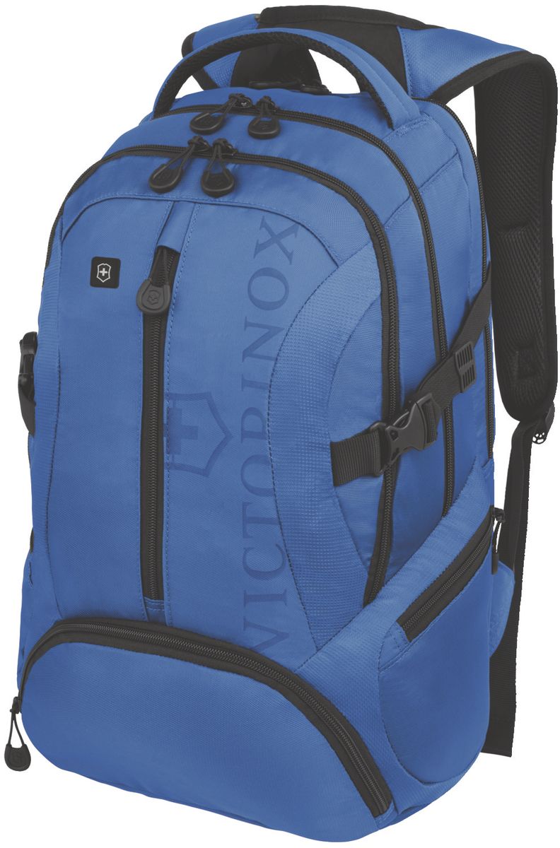 Рюкзак городской Victorinox VX Sport Scout, цвет: голубой, 20 л + ПОДАРОК: нож-брелок Escort31105109 Рюкзак городской Victorinox VX Sport Scout, цвет: голубой, 20 л + ПОДАРОК: нож-брелок Escort31105109Коллекция VX Sport сочетает в себе культовый дизайн и прочную конструкцию.Основанные на многогранной функциональности,которая присуща оригинальному швейцарскому армейскому ножу,рюкзаки этой коллекции обеспечивают защиту современным технологическим устройствам и многофункциональную организацию вещей таким образом,что вы будете готовы к любой ситуации. VICTORINOX арт. 31105009 РЮКЗАК ДЛЯ НОУТБУКА ДИАГОНАЛЬЮ 16 / 41 СМ С КАРМАНОМ ДЛЯ ПЛАНШЕТА / ЭЛЕКТРОННОЙ КНИГИ 33x18x46 см 1 кг 20 л ХАРАКТЕРИСТИКИ И СВОЙСТВА • Мягкое отделение для ноутбука диагональю 16 (41см) с гладкой, устойчивой к механическим повреждениям подкладкой • Мягкий карман для портативного электронного устройства диагональю 10 (25 см) с гладкой, устойчивой к механическим повреждениям подкладкой • Внешняя организационная секция включает в себя карман на молнии по всей длине, карман для хранения электроники, карман для хранения периферийных устройств, сетчатый карман для документов, удостоверяющих личность, кармашек для...