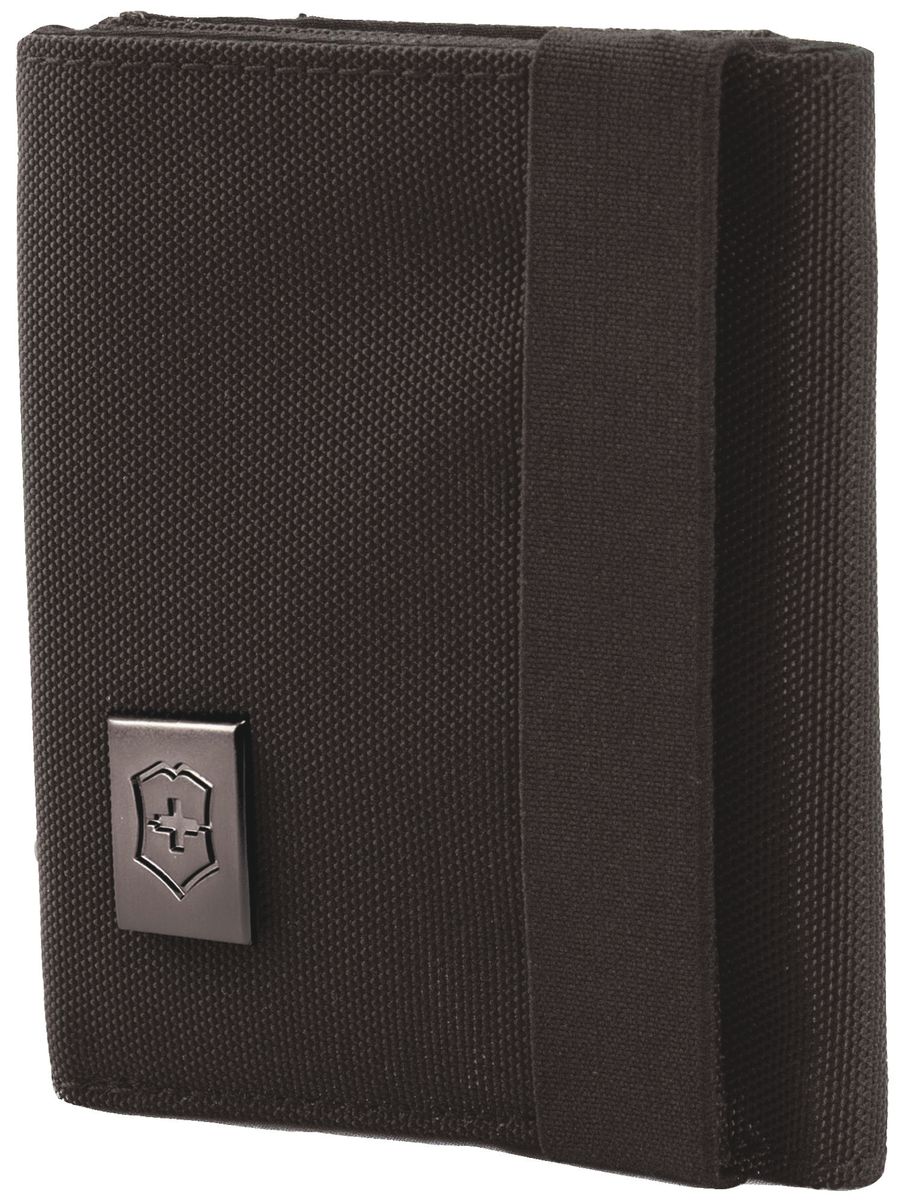 Бумажник Victorinox Lifestyle Accessories 4.0 Tri-Fold Wallet, цвет: черный, 6 л31172401 Бумажник Victorinox Lifestyle Accessories 4.0 Tri-Fold Wallet, цвет: черный, 6 л31172401Коллекция Lifestyle Accessories 4.0 включает в себя широкий ассортимент решений для путешествий и повседневной жизни.Независимо от пункта назначения данные высокопрактичные аксессуары станут важнейшей составляющей вашей поездки. VICTORINOX арт. 31172401 БУМАЖНИК 9x3x10 см 0,07 кг • Прекрасно подходит для удобного и безопасного хранения наличных и кредитных карт • Включает отделение для купюр, специальные карманы для карточек и карман из микросетчатого материала для удостоверения личности • Благодаря эластичной ленте бумажник всегда надежно закрыт