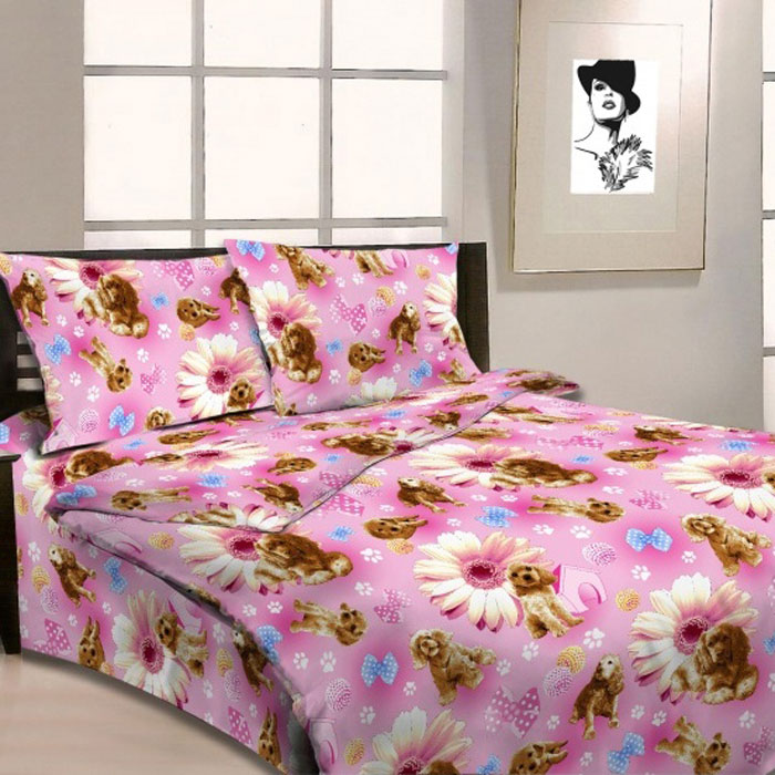 Letto Комплект детского постельного белья Догги цвет розовыйdoggy_rose50 Letto Комплект детского постельного белья Догги цвет розовыйdoggy_rose50Letto.kids - это веселые детские и подростковые дизайны, в хлопковом исполнении с хорошими устойчивыми красителями и все это по очень доступной цене! Такое белье прослужит долго и выдержит много стирок. Рисунок на наволочке может отличаться от представленного на фото. Пододеяльник 143х215 см, простынь 148х215 см, наволочка 50х70 см