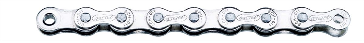 Цепь велосипедная BBB SingleLine Single Speed CP, цвет: серебристыйBCH-011 Цепь велосипедная BBB SingleLine Single Speed CP, цвет: серебристыйBCH-011Цепь для односкоростной трансмиссии, или для планетарной втулки. 114 звеньев. Цвет - Никелированный. Вес: 397 грамм. Замок цепи: SmartLink (BCH-01S).