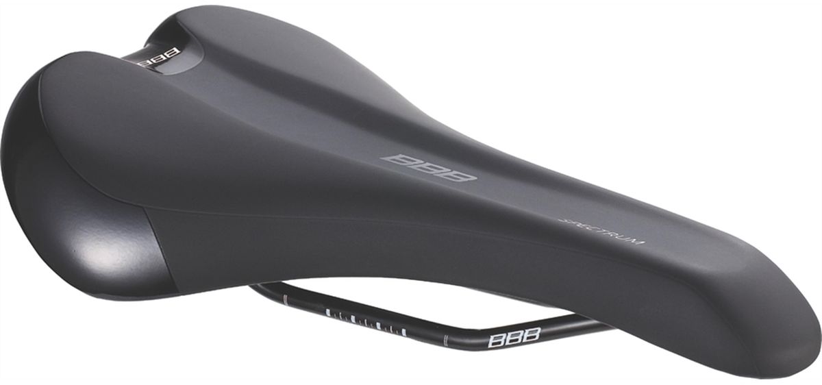 Седло велосипедное BBB Spectrum 155BSD-132 Седло велосипедное BBB Spectrum 155BSD-132Spectrum - универсальное седло с подкладкой увеличенной толщины. Анатомический вырез обеспечивает равномерное распределение давления для комфорта на шоссе и на трейлах. Шоссейное/MTB-седло для активного катания. Анатомический вырез для снятия напряжений в критических областях и оптимального распределения веса. Размер: 155 х 270 мм (Ш х Д). Также доступна версия 145 x 270 мм (BSD-131) и 165 x 270 mm (BSD-133). Подходит как для мужчин, так и для женщин. Вес: 345 грамм. Прочные рельсы со шкалой регулировки. Усиление стекловолокном. Лёгкая пена средней плотности для комфорта на шоссе и на трейлах. Прочное синтетическое покрытие. Водонепроницаемое. Цвет: черный.