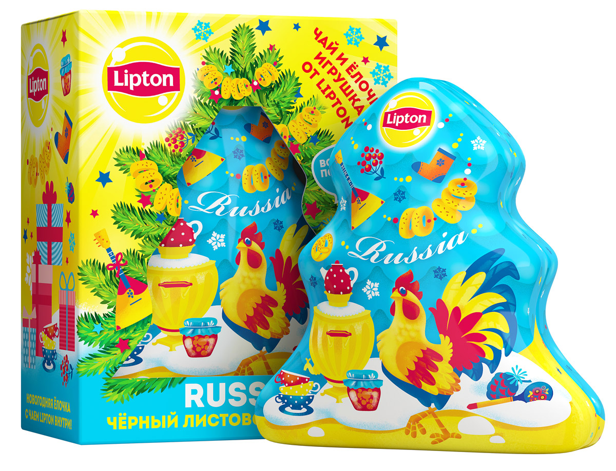 Lipton Новогодняя елочка Петушок чай черный листовой, 20 г8714100712849 Lipton Новогодняя елочка Петушок чай черный листовой, 20 г8714100712849Черный листовой чай Lipton Новогодняя елочка. Петушок - прекрасный выбор подарка для коллег, друзей и родственников на Новый Год. Изделие представляет собой жестяную лесную красавицу с ароматным чаем внутри. Сувенир можно использовать как новогоднюю игрушку на елку. Такое оригинальное украшение создаст прекрасное настроение в преддверии зимних праздников и придаст любому интерьеру атмосферу уюта и тепла. Насыщенный и натуральный вкус чая подарит минуты гармонии и наслаждения.