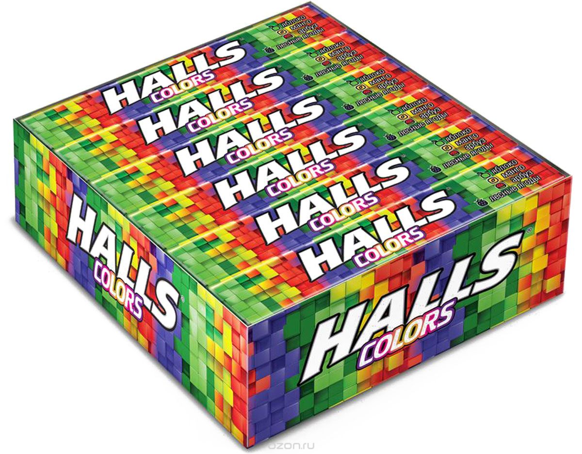 Halls карамель леденцовая со вкусом арбуза, манго, меда и лимона, 12 пачек по 25 г4023501 Halls карамель леденцовая со вкусом арбуза, манго, меда и лимона, 12 пачек по 25 г4023501В напряженные моменты, когда нужна эмоциональная встряска, когда одолевает усталость, когда просто нужно перевести дыхание – попробуйте Halls и дышите свободно. Он сродни глотку свежего воздуха в любой ситуации, когда это необходимо – бодрит, освежает и позволяет сосредоточиться на главном. Некоторые вкусы Halls также обладают смягчающим и увлажняющим действием.