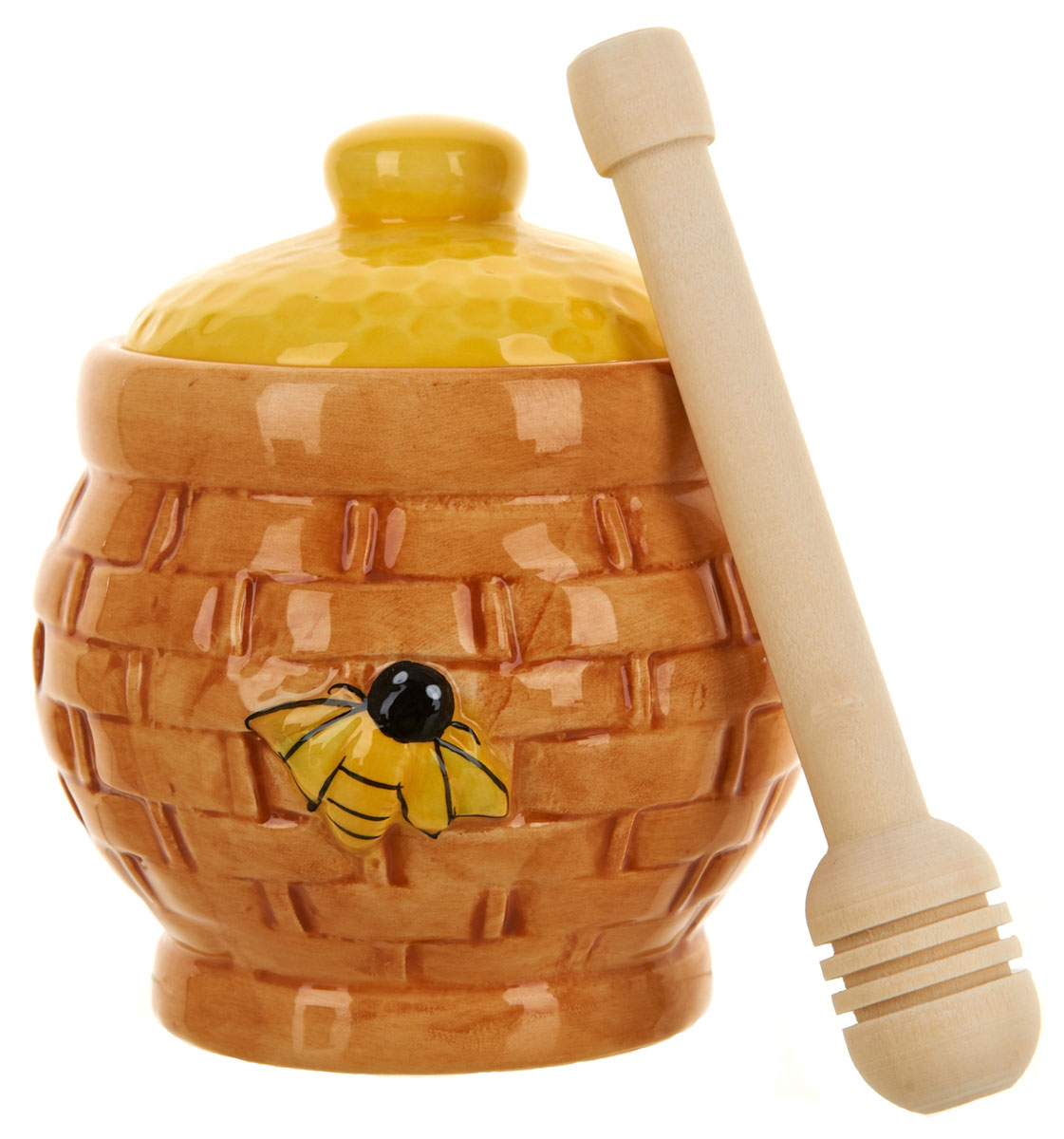 Медовница ENS Group Honey, с ложкой, 280 мл. 12903661290366 Медовница ENS Group Honey, с ложкой, 280 мл. 12903661290366Медовница Honey изготовлена из высококачественной керамики. Изделие оформлено изысканным рисунком.