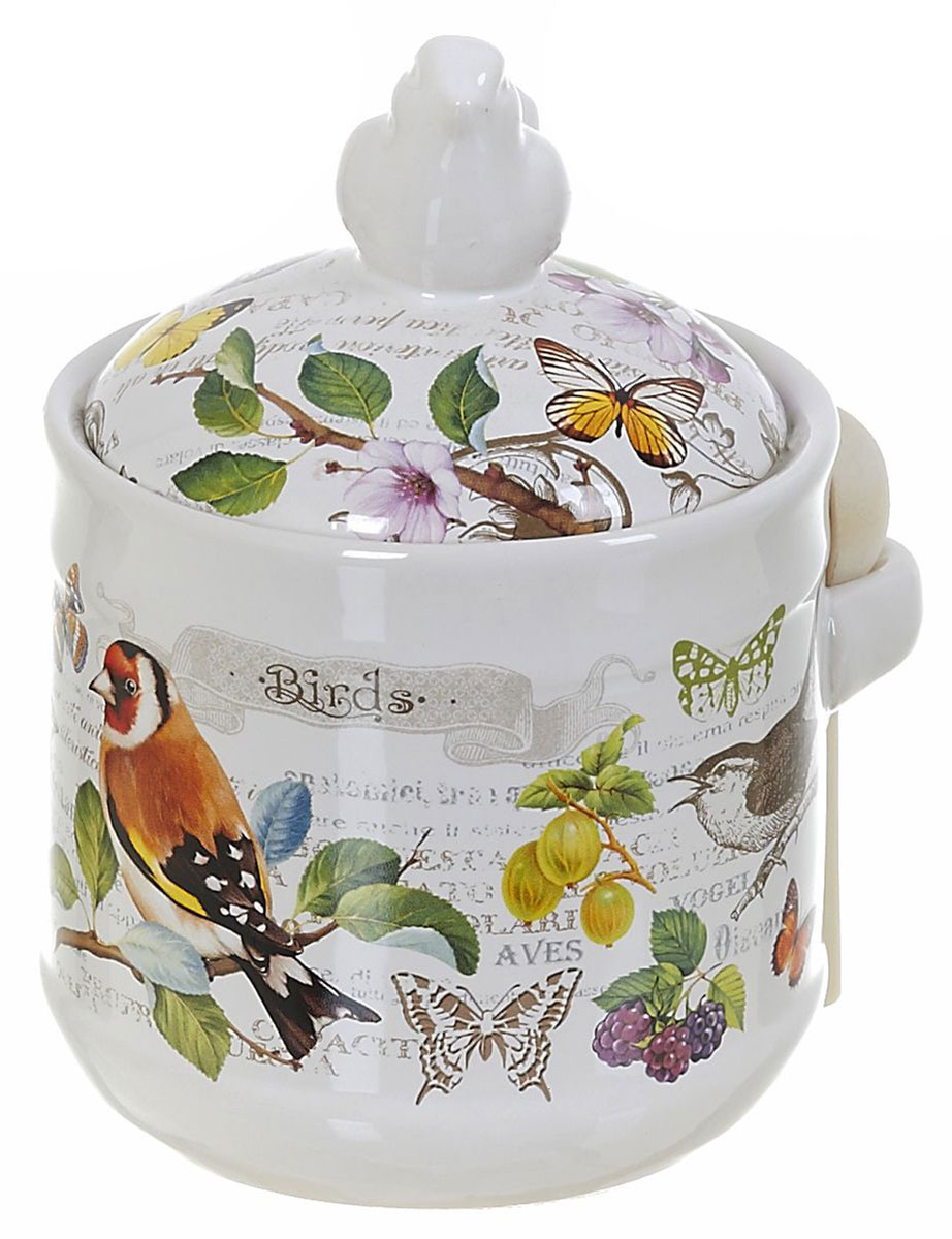 Банка для сыпучих продуктов Polystar Birds, с ложкой, 750 млL2430763 Банка для сыпучих продуктов Polystar Birds, с ложкой, 750 млL2430763Банка для сыпучих продуктов Birds. Изделие выполнено из прочной доломитовой керамики высокого качества. Гладкая и ровная глазурованная поверхность обеспечивает легкую очистку. Изделия декорированы красочным рисунком. Банка прекрасно подойдет для хранения различных сыпучих продуктов: специй, чая, кофе, сахара, круп и многого другого. Крышка плотно прилегает к стенкам емкости. Можно использовать в микроволновой печи, в холодильнике и посудомоечной машине.