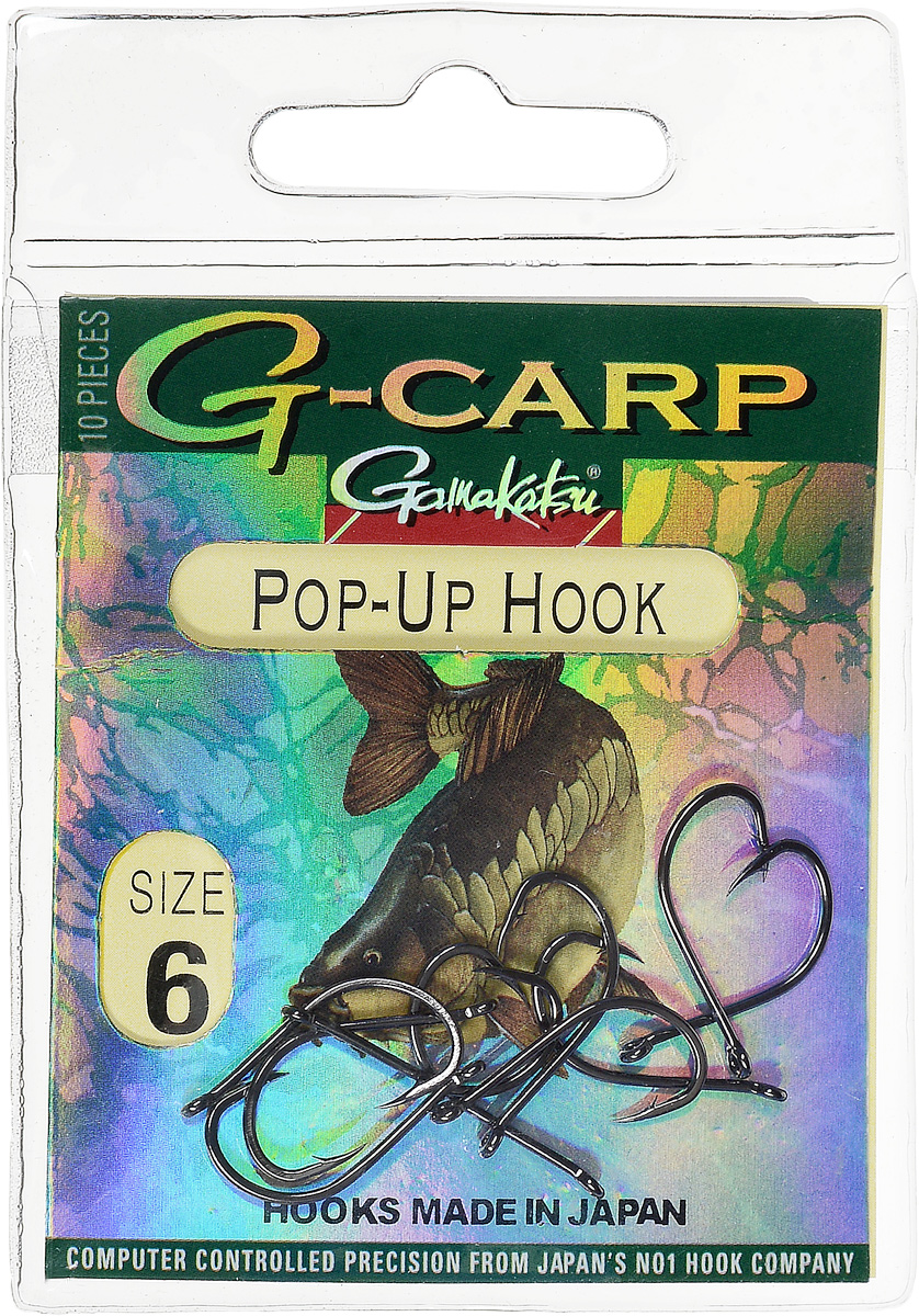 Крючок рыболовный Gamakatsu G-Carp. Pop-Up Hook, №6, 10 шт14682600600 Крючок рыболовный Gamakatsu G-Carp. Pop-Up Hook, №6, 10 шт14682600600Gamakatsu G-Carp. Pop-Up Hook - легкий прочный крючок универсальной формы, предназначенный для создания различных схем волосяной оснастки c Pop-Up наживками. Крючок содержит жало с углублением, кованое цевье, джиг- крючок, круглое ушко. На сегодняшний день рыболовные крючки Gamakatsu являются лучшими по качеству в Японии и Европе. Все крючки выполняются из очень прочной стальной проволоки. Жала крючков имеют химическую заточку. Вид крепления: ушко. Размер крючка: №6.