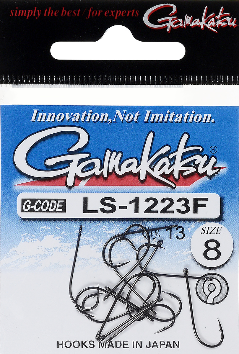 Крючок рыболовный Gamakatsu LS-1223F, размер 8, 13 шт14792700800 Крючок рыболовный Gamakatsu LS-1223F, размер 8, 13 шт14792700800Крючок Gamakatsu LS-1223F предназначен для ловли карпа. Изделие изготовлено из высококачественной и прочной стали. Подходит для растительных и животных насадок. Крючок прекрасно справляется с любой рыбой как на море, так и на спокойной воде. Размер: 8. Количество: 13 шт. Вид головки: кольцо.
