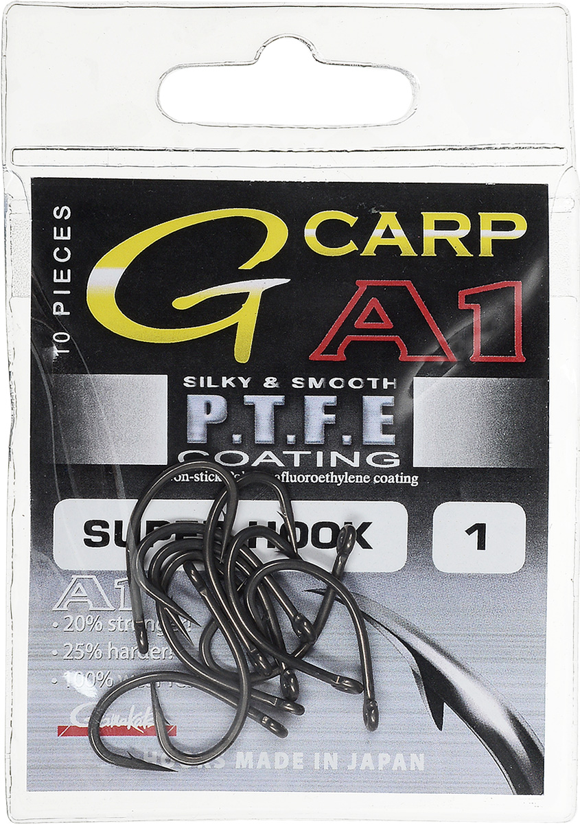 Gamakatsu A1 G-Carp Super Hook Teflon PTFE T/C, 1