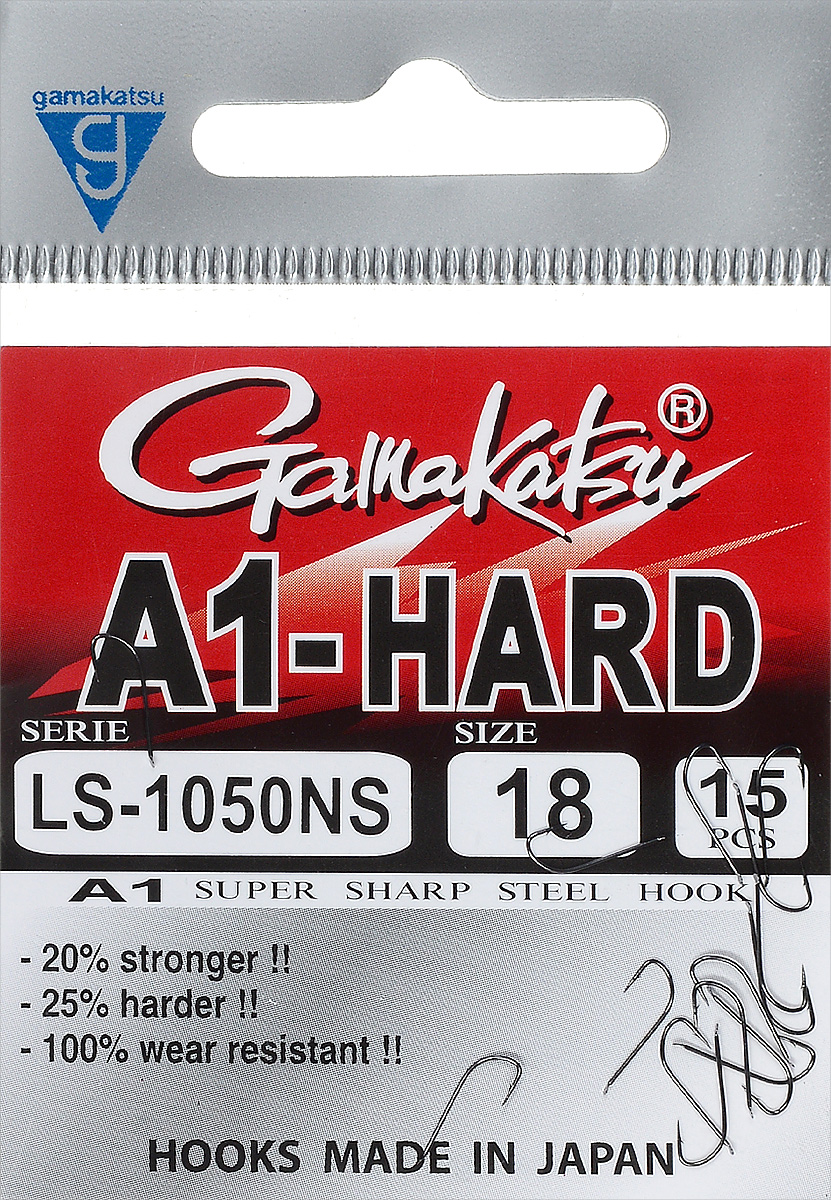 Крючок рыболовный Gamakatsu A1 LS-1050NS, размер 18, 15 шт14764501800 Крючок рыболовный Gamakatsu A1 LS-1050NS, размер 18, 15 шт14764501800Изделие изготовлено из высококачественной стали. Крючок долго остается острым. Жало крючка отогнуто в бок. Крючок достаточно универсален и может применяться в разных видах ловли. Подходит для растительных и животных насадок. Крючок прекрасно справляется с любой рыбой как на море, так и на спокойной воде. Размер: 18. Количество: 15 шт. Вид головки: лопатка.