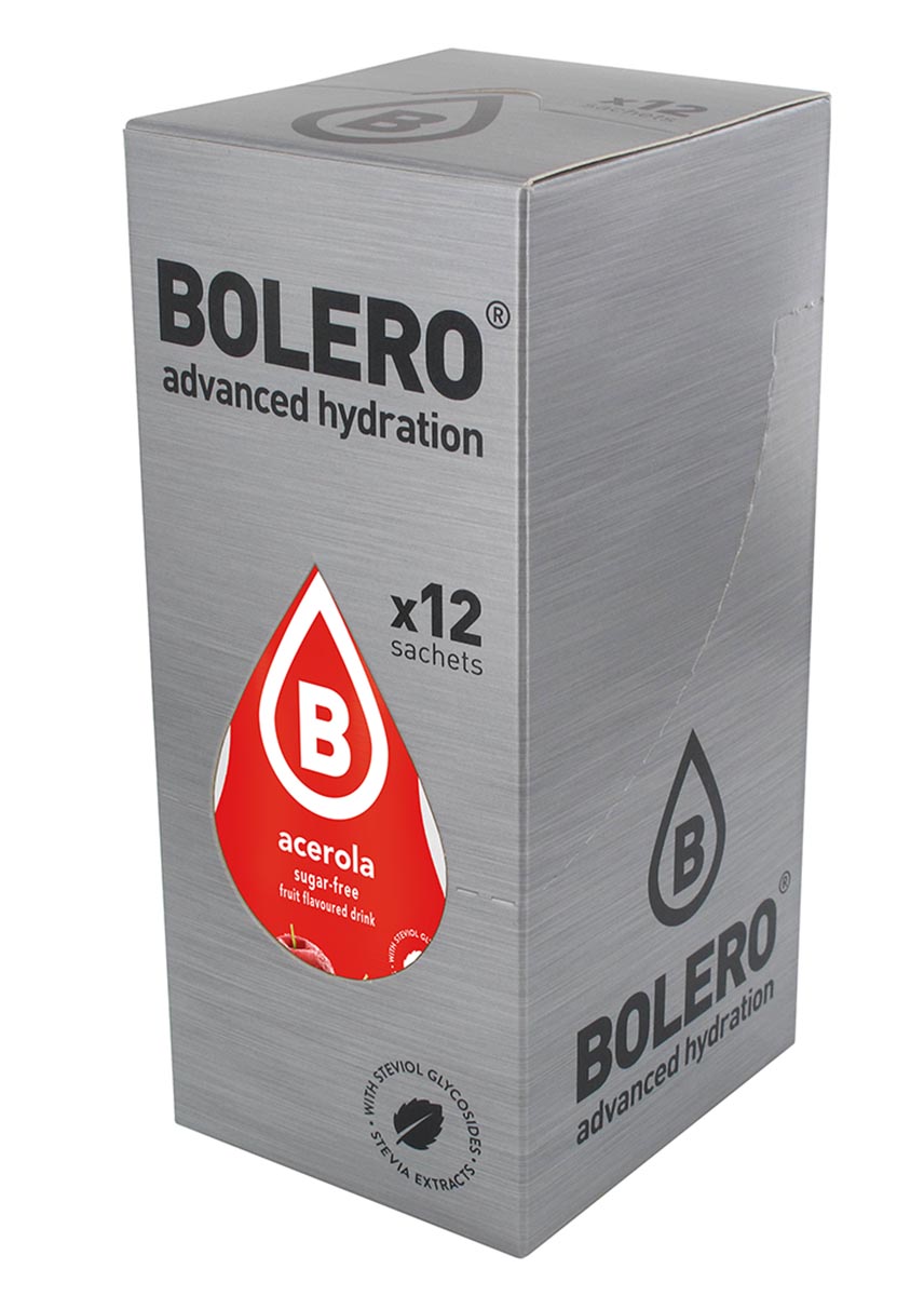 Напиток быстрорастворимый Bolero Acerola / Барбадосская вишня, 9 г х 12 штЦБ-00003656 Напиток быстрорастворимый Bolero Acerola / Барбадосская вишня, 9 г х 12 штЦБ-00003656Что же такое Bolero Drinks? В первую очередь это - вкусовая добавка без сахара, без глютена, без жиров и углеводов. Bolero Drinks – это мгновенные напитки, которые не содержат сахар, не содержат лактозы, не содержат консервантов, не содержат глютен, не содержат искусственных вкусовых и цветообразующих добавок!!!!!!! Каждый пакетик Bolero Drinks на Стивии весит 9 г, и его достаточно, чтобы подготовить 1,5-2 литра сока, в зависимости от вашего желания. Эти маленькие пакетики очень удобно носить с собой, и подготовка натурального напитка проста - просто добавьте в 1,5-2 литра холодной воды и размешайте. Но Bolero Drinks – это не только напитки. Это великолепное дополнение к каше, творогу и другим субстанциям. Состав: Без добавления ГМО. Не содержит Глютен, без сахара. Кислоты: лимонная кислота, яблочная кислота, мальтодекстрин; ароматические и вкусовые вещества; L-аскорбиновая кислота. Натуральные ароматизаторы и подсластители: ацесульфам К,...